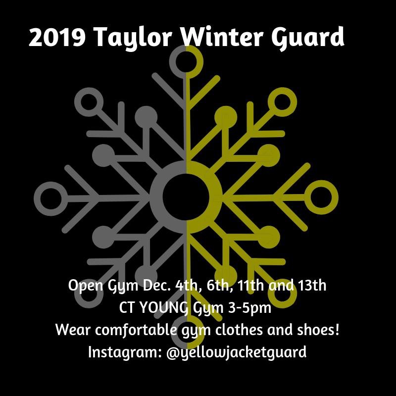 Taylor Winter Guard Open Gyms